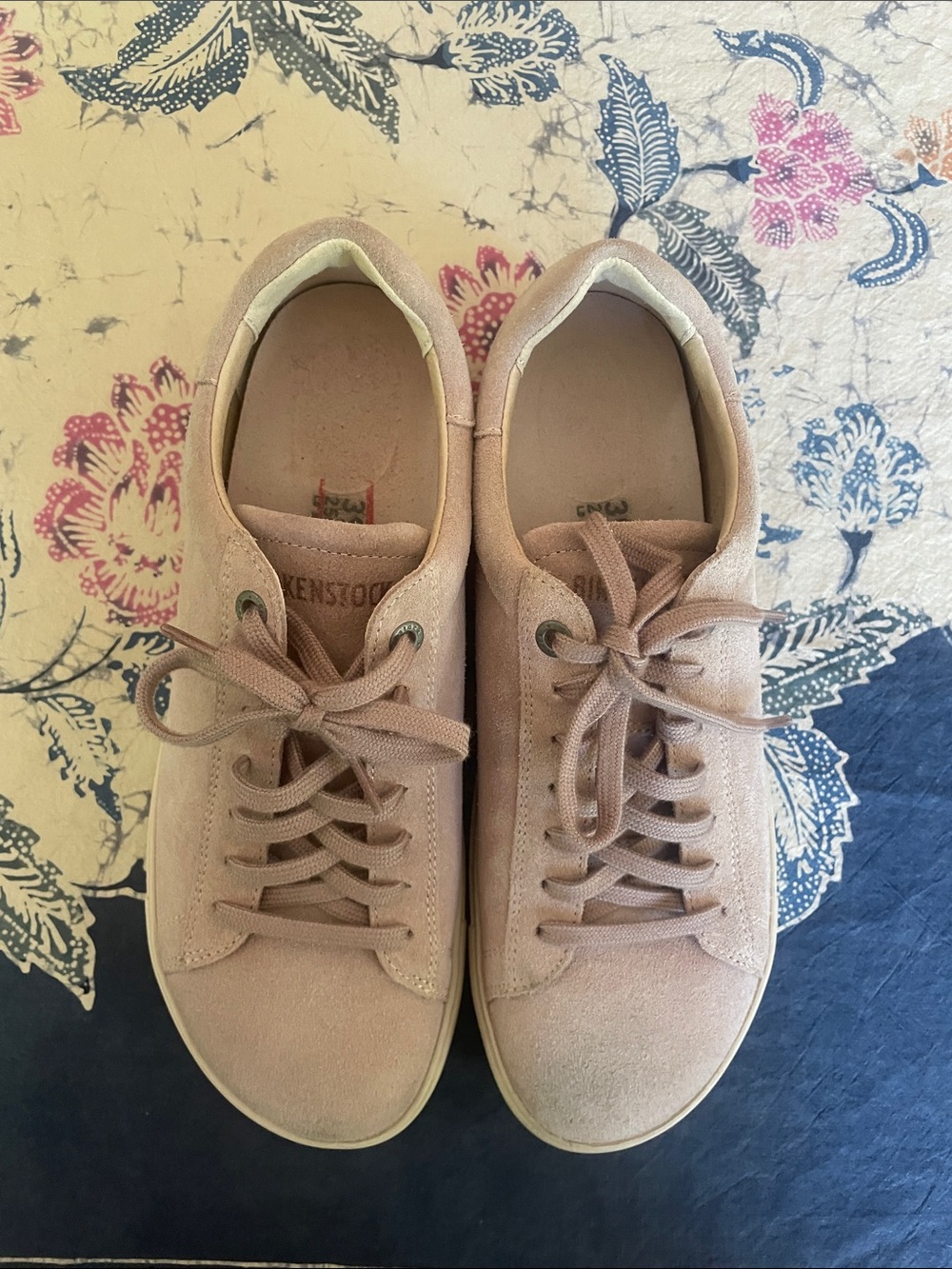 VGUC BIRKENSTOCK Bend Blush Suede Low-Top Sneakers EU 39 Narrow M6/W8